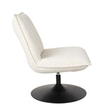 Lounge Chair Jax Off White Bouclé