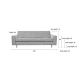 Sofa Jean 2,5-Seater Latte