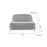 Sofa Polly Teddy Ivory