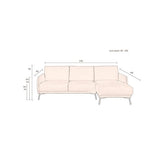 Sofa Harper Right Natural