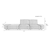 Sofa Hunter 4,5-Seater Sand