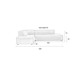 Sofa Fat Freddy Rib Right Natural