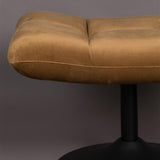 Hocker Bar Velvet Golden Brown