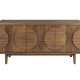 Sideboard Groove 3 Doors Walnut