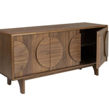 Sideboard Groove 3 Doors Walnut