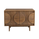 Sideboard Groove 2 Doors Walnut