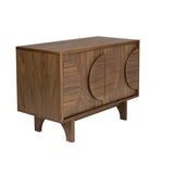 Sideboard Groove 2 Doors Walnut