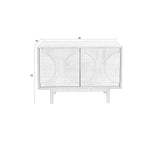 Sideboard Groove 2 Doors Walnut