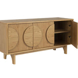 Sideboard Groove 3 Doors Natural Oak