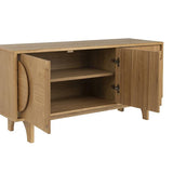 Sideboard Groove 3 Doors Natural Oak