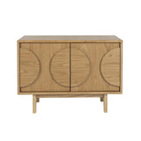 Sideboard Groove 2 Doors Natural Oak