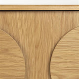 Sideboard Groove 2 Doors Natural Oak