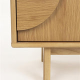 Sideboard Groove 2 Doors Natural Oak