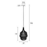 Pendant Lamp Lena M Black