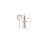 Wall Lamp Aden Brass