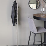 Coat Rack Hooked Satin Nickel