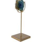 Candle Holder Gem Blue
