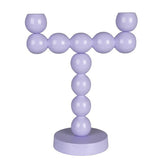 Candle Holder Bubbles Two Shiny Lilac