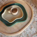 Tray Revolt Set Of 2 Green Ivory
