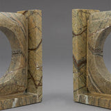 Book End Satpura Brown Marble (Set of 2)