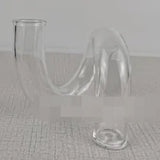 Glass Flower Vase and Candle Holder for Weddings and Home Decor
