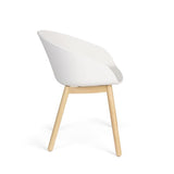 Armchair Void Oak Milk White