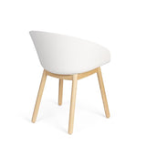 Armchair Void Oak Milk White