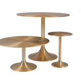 Hypnotising Round Dining Table Gold