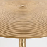Hypnotising Round Dining Table Gold