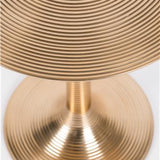 Hypnotising Round Side Table Gold