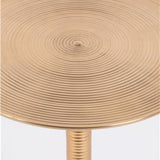 Hypnotising Round Side Table Gold