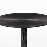 Hypnotising Round Side Table Black