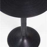 Hypnotising Round Side Table Black