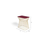 No Offence Side Table Wine Red