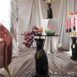 Proudly Crowned Panther Side Table Black
