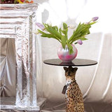 Proudly Crowned Panther Side Table Spotted