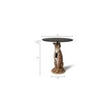 Proudly Crowned Panther Side Table Spotted