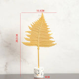 Nordic Gold Ginkgo Leaves Sculpture