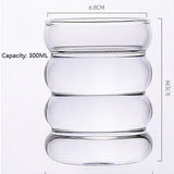 Bubble Double Walled Glass Coffee Mugs