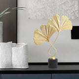 Nordic Gold Ginkgo Leaves Sculpture