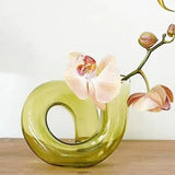 Glass Flower Vase and Candle Holder for Weddings and Home Decor