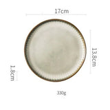 ANTOWALL Japanese Ceramic Plates & Rice Bowl