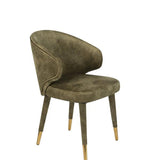 Chair Lunar Velvet Moss Fr