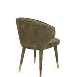 Chair Lunar Velvet Moss Fr
