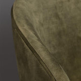 Chair Lunar Velvet Moss Fr