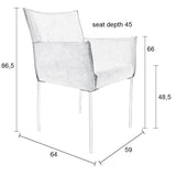 Armchair Dion Velvet Pink