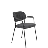 Armchair Jolien Black/Dark Grey