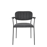 Armchair Jolien Black/Dark Grey