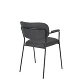 Armchair Jolien Black/Dark Grey