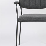 Armchair Jolien Black/Dark Grey